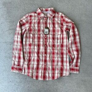 Filson Women's Lake Crescent Shirt Red Plaid Button-Up Long Sleeve XS NWT